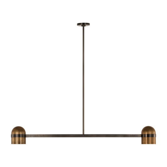 Octavia 56 Brass Linear LED Chandelier by Visual & Comfort & Co