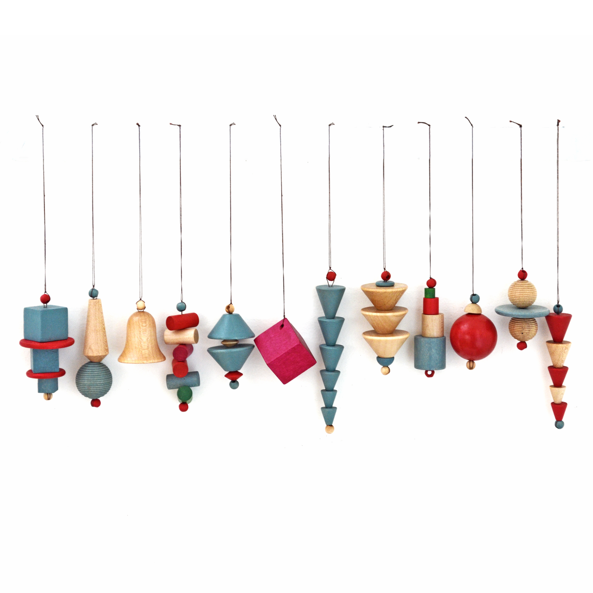 Bauhaus Christmas Ornaments, Set of 12, by IC Design (photo 2 of 21)