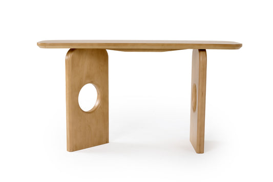 Nova Domus Oshana Modern White Oak Console Table