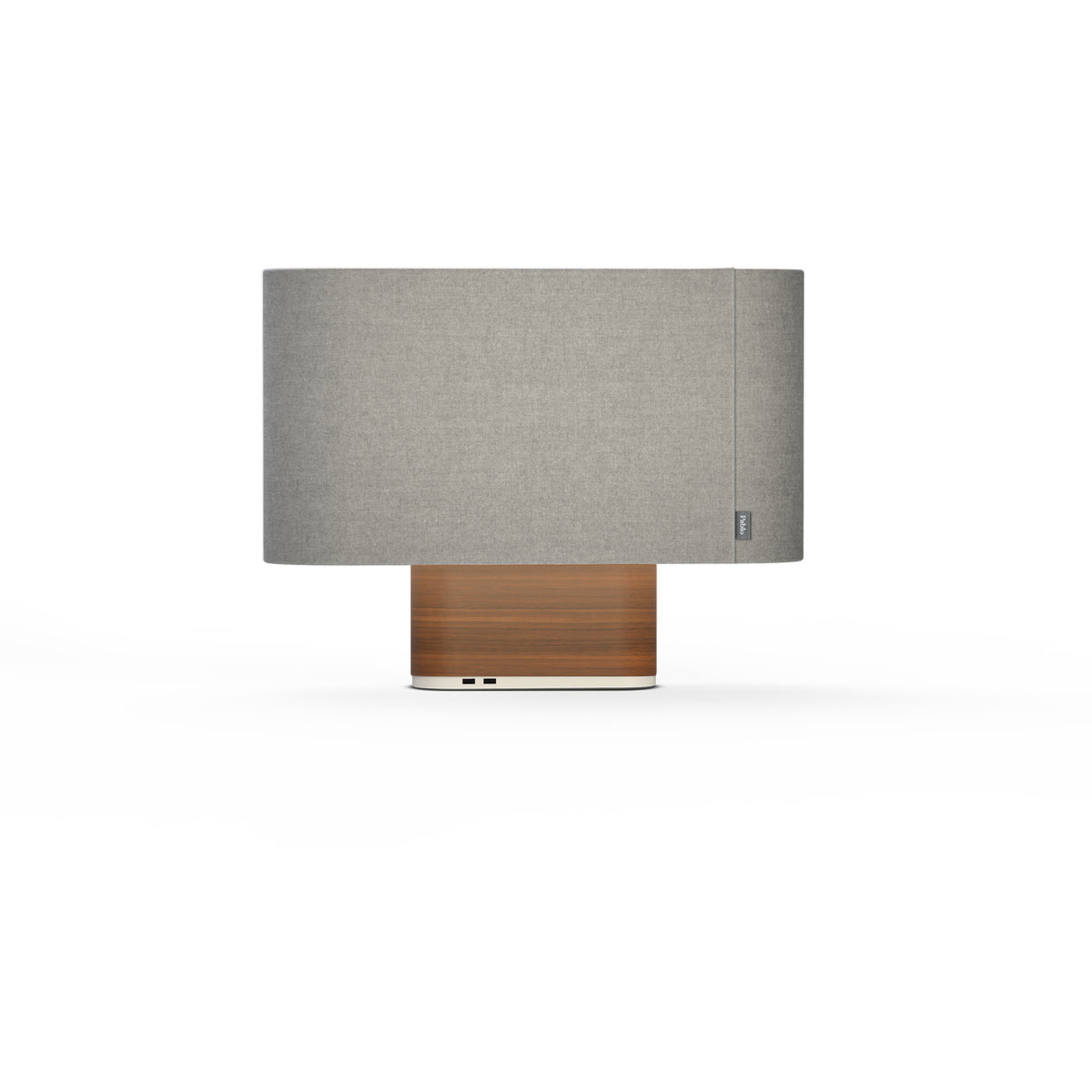 Pablo Belmont Table Lamp in Silverdale Shade with Walnut Base
