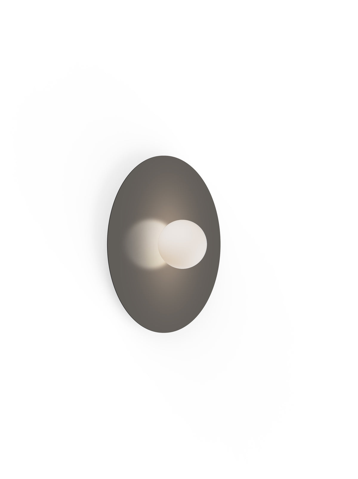 Pablo Bola Disc Colors LED Flush Mount in 18", Taupe
