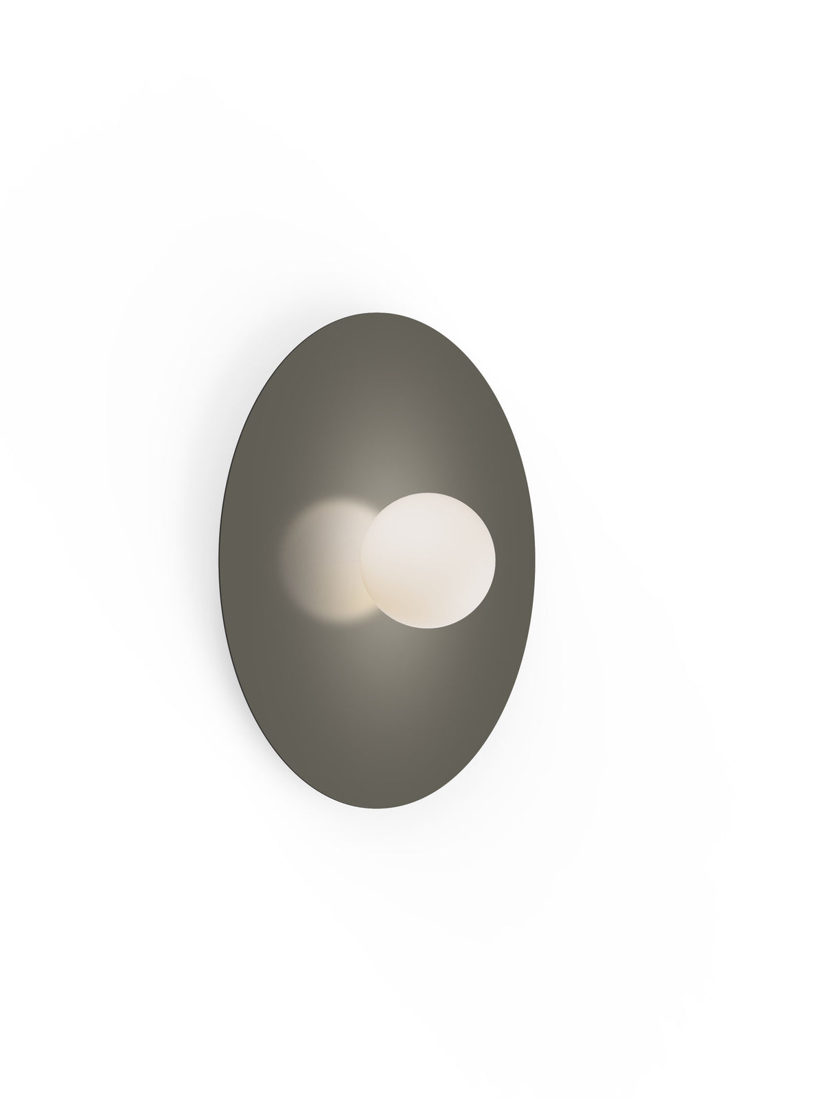Pablo Bola Disc Colors LED Flush Mount in 22", Taupe