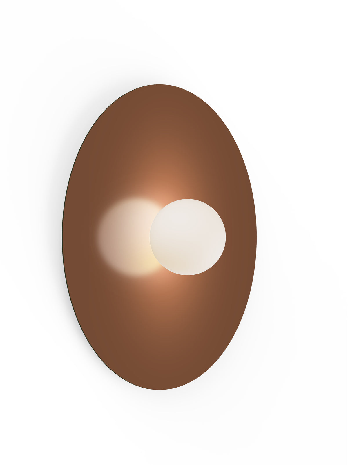 Pablo Bola Disc Colors LED Flush Mount in 32", Clay