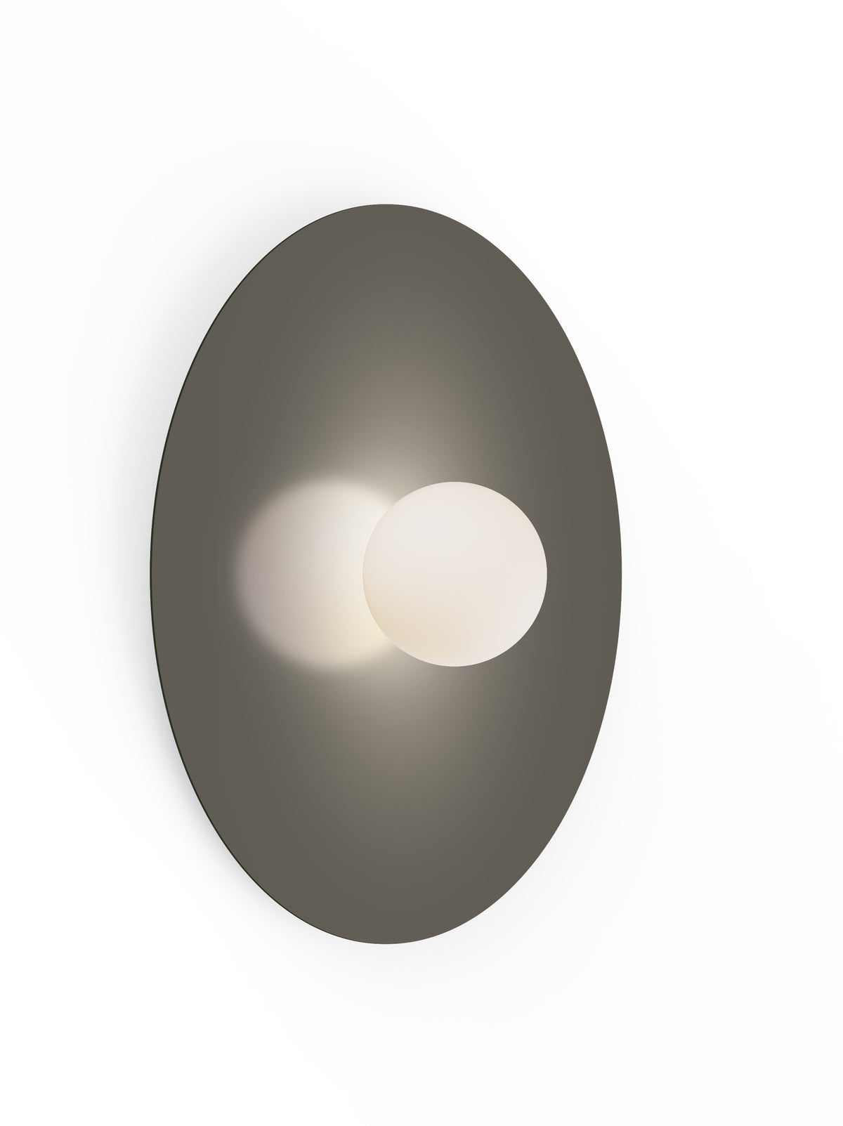 Pablo Bola Disc Colors LED Flush Mount in 32", Taupe
