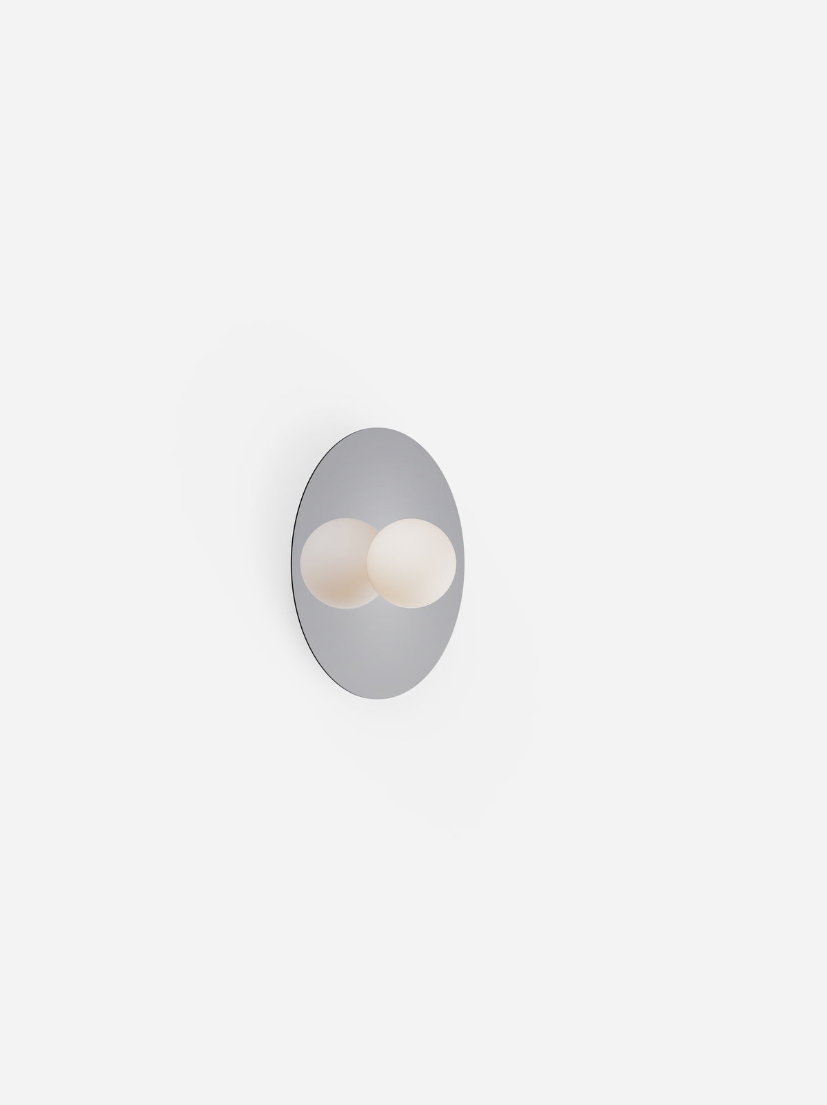 Pablo Bola Disc LED Flush Mount in 12", Gun Metal