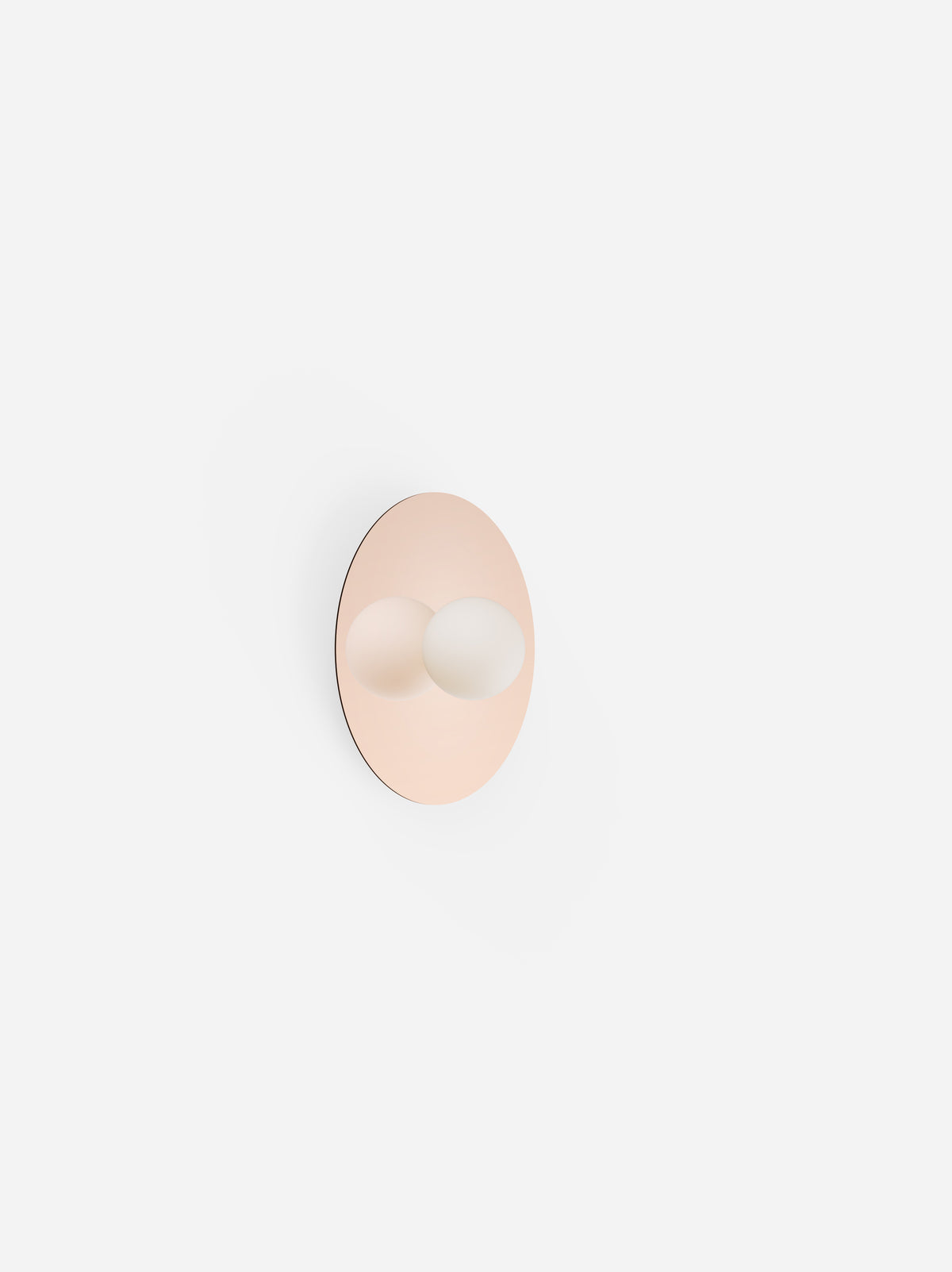 Pablo Bola Disc LED Flush Mount in 12", Rose Gold