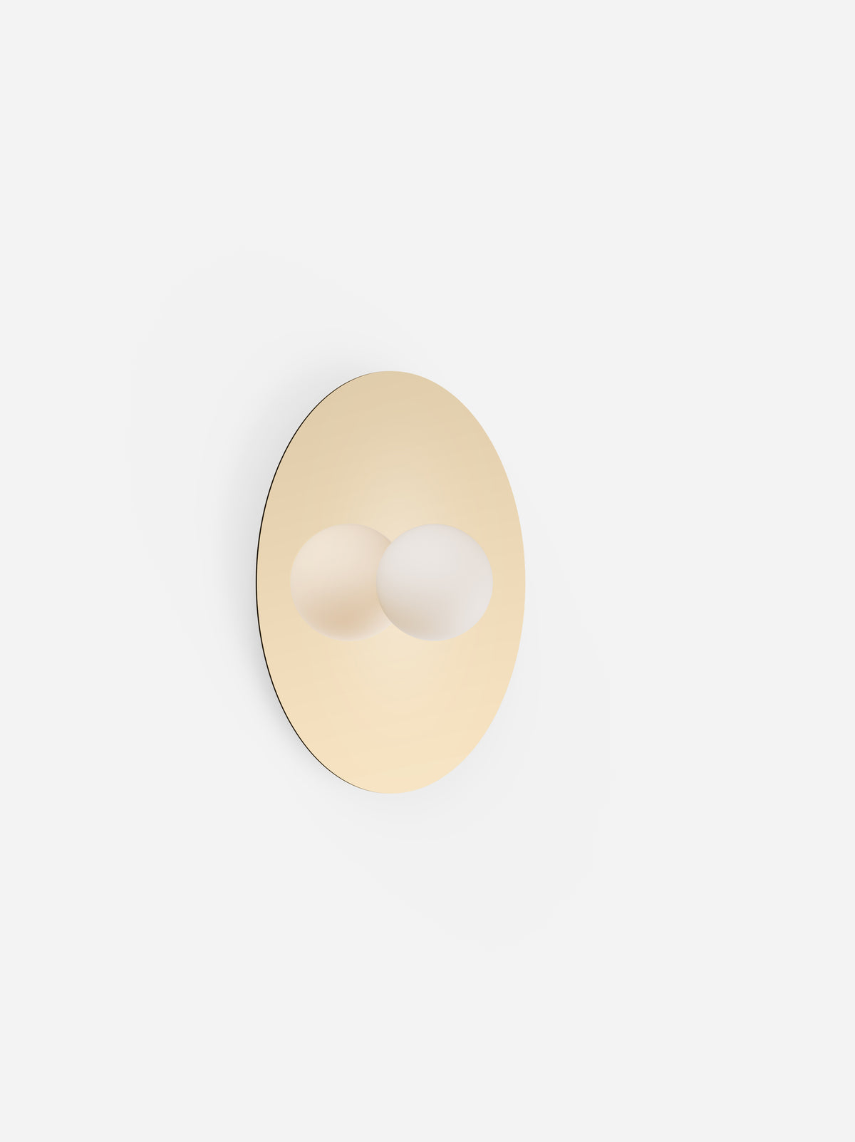 Pablo Bola Disc LED Flush Mount in 18", Brass