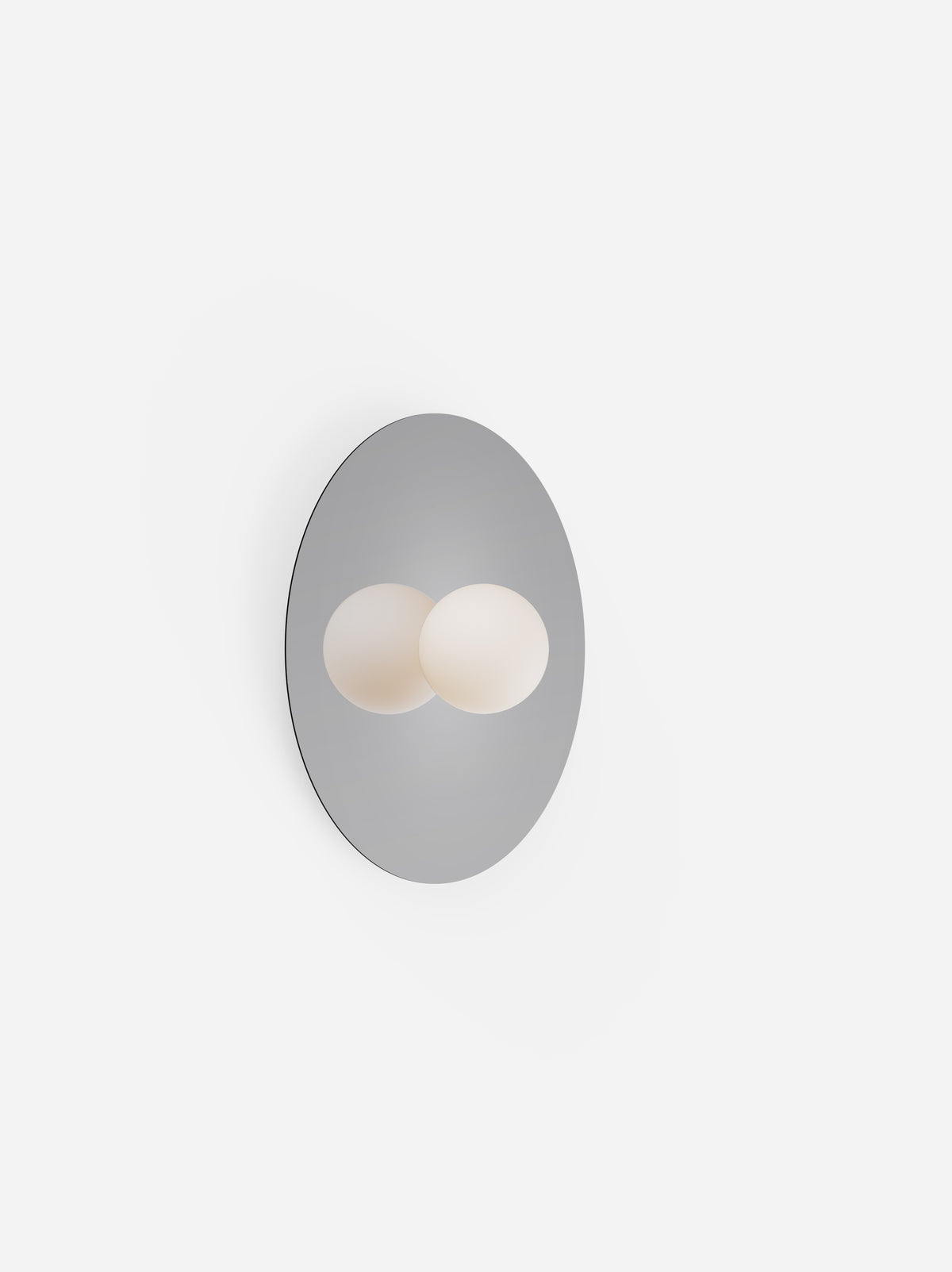 Pablo Bola Disc LED Flush Mount in 18", Gun Metal