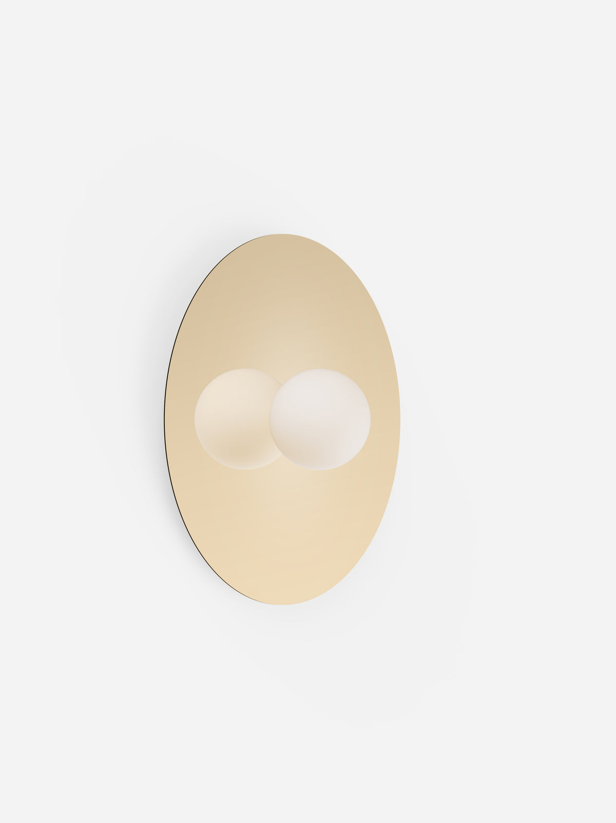 Pablo Bola Disc LED Flush Mount in 22", Brass