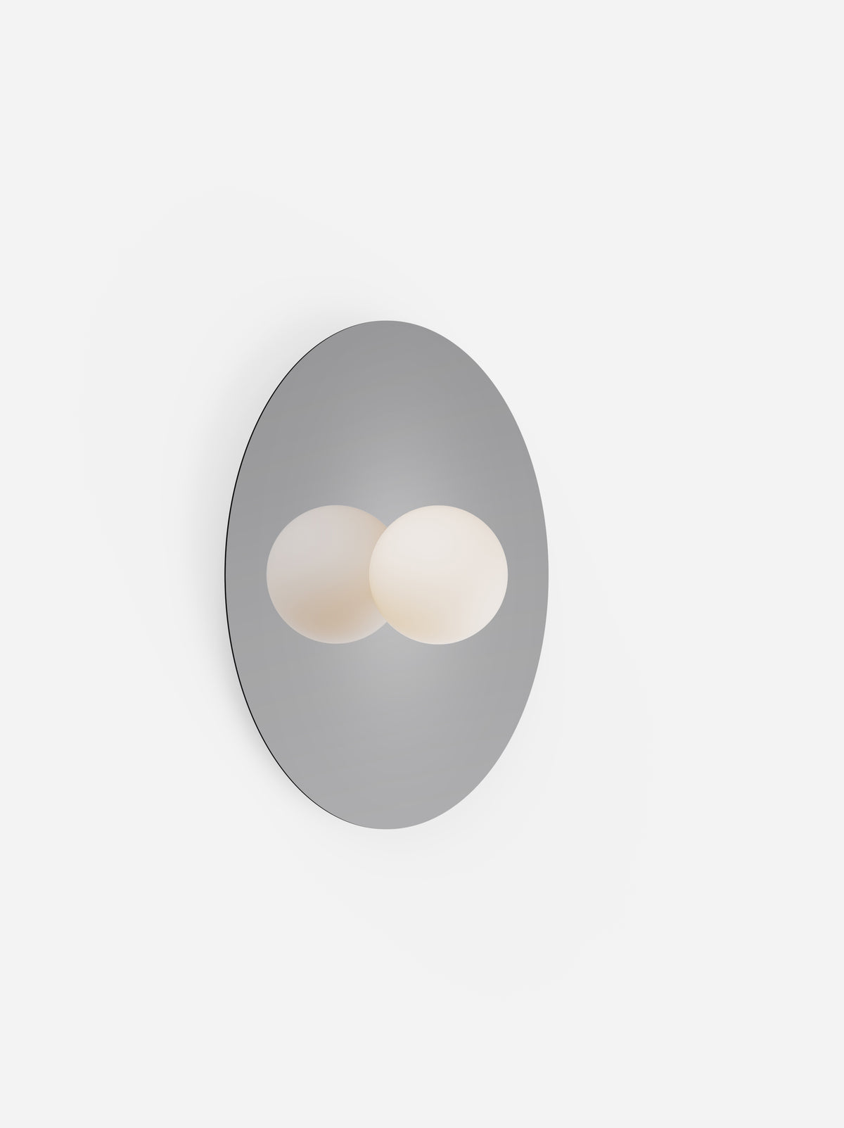 Pablo Bola Disc LED Flush Mount in 22", Gun Metal