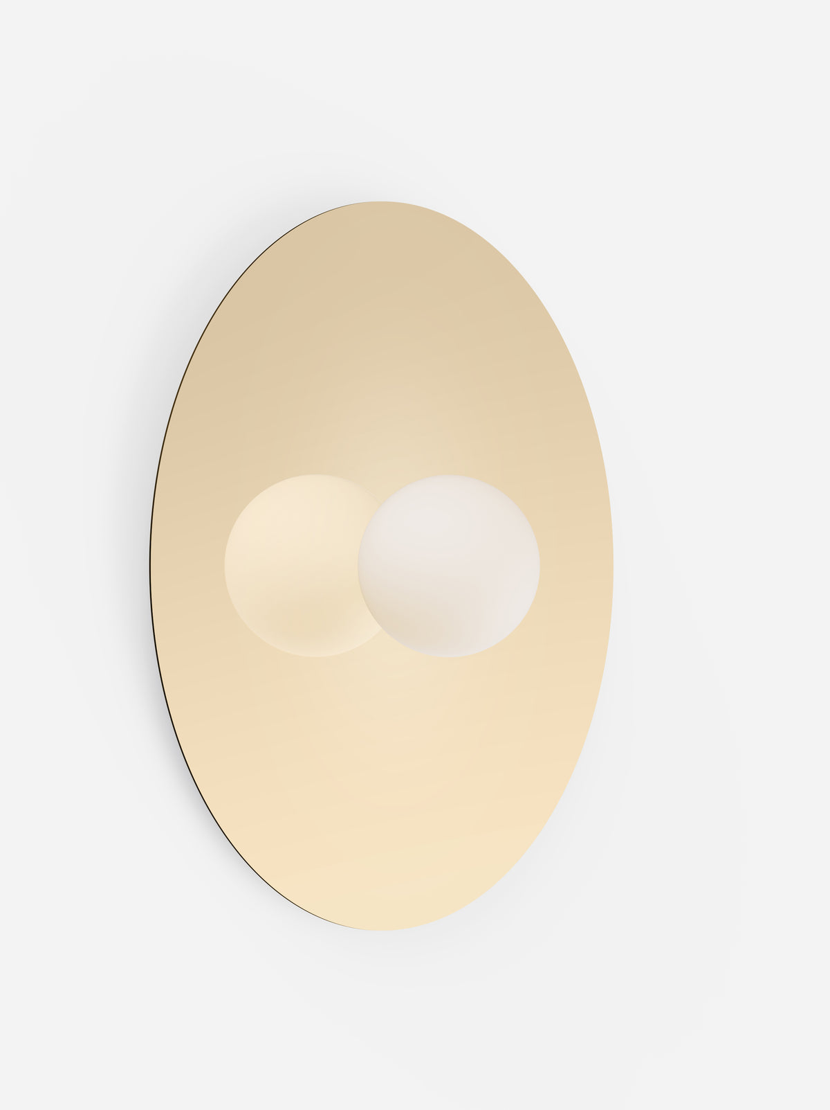 Pablo Bola Disc LED Flush Mount in 32", Brass