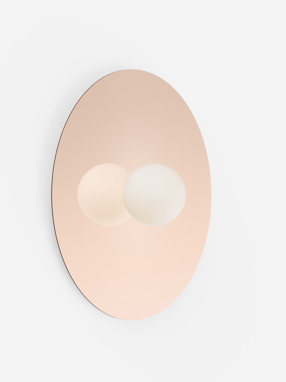 Pablo Bola Disc LED Flush Mount in 32", Rose Gold