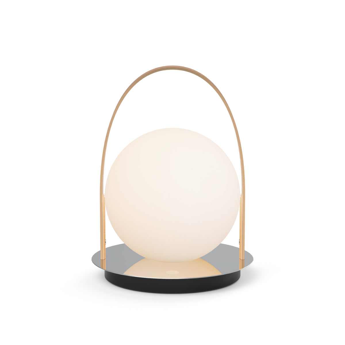 Pablo Bola Lantern in Chrome Disc with Tan Strap