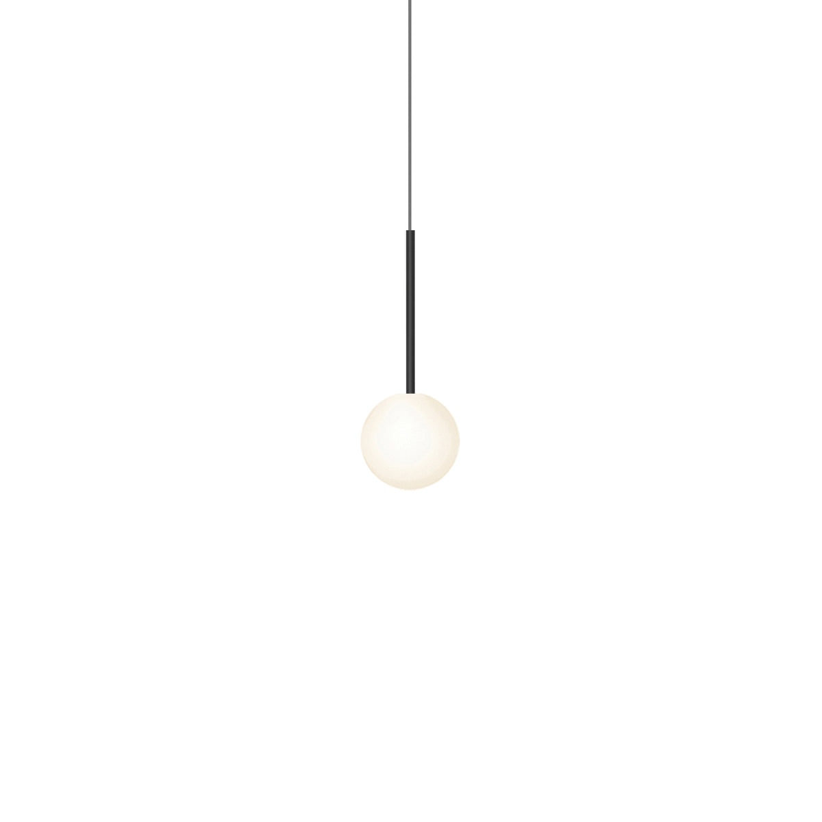 Pablo Bola Sphere LED Pendant in 5" Sphere, Matte Black
