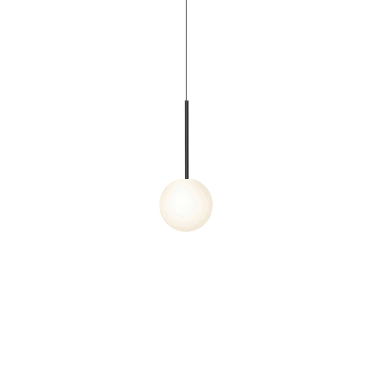 Pablo Bola Sphere LED Pendant in 6" Sphere, Matte Black