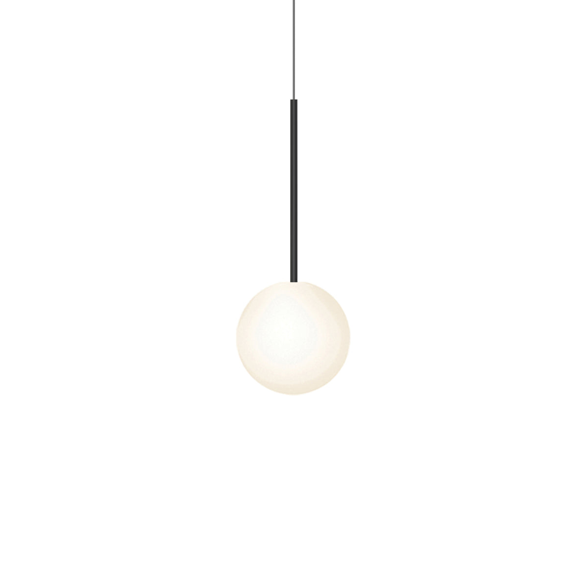 Pablo Bola Sphere LED Pendant in 8" Sphere, Matte Black