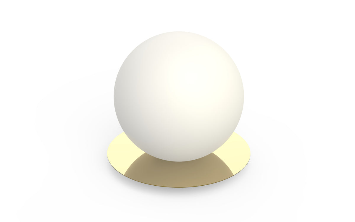 Pablo Bola Sphere LED Table Lamp in 10-inch, Brass