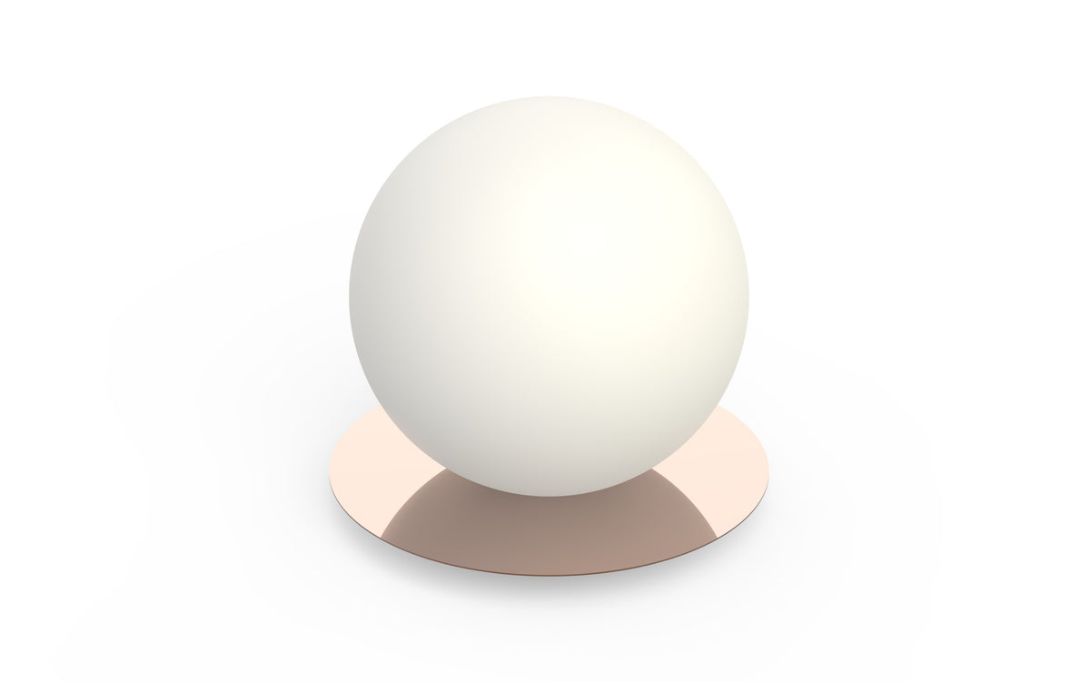 Pablo Bola Sphere LED Table Lamp in 10-inch, Rose Gold