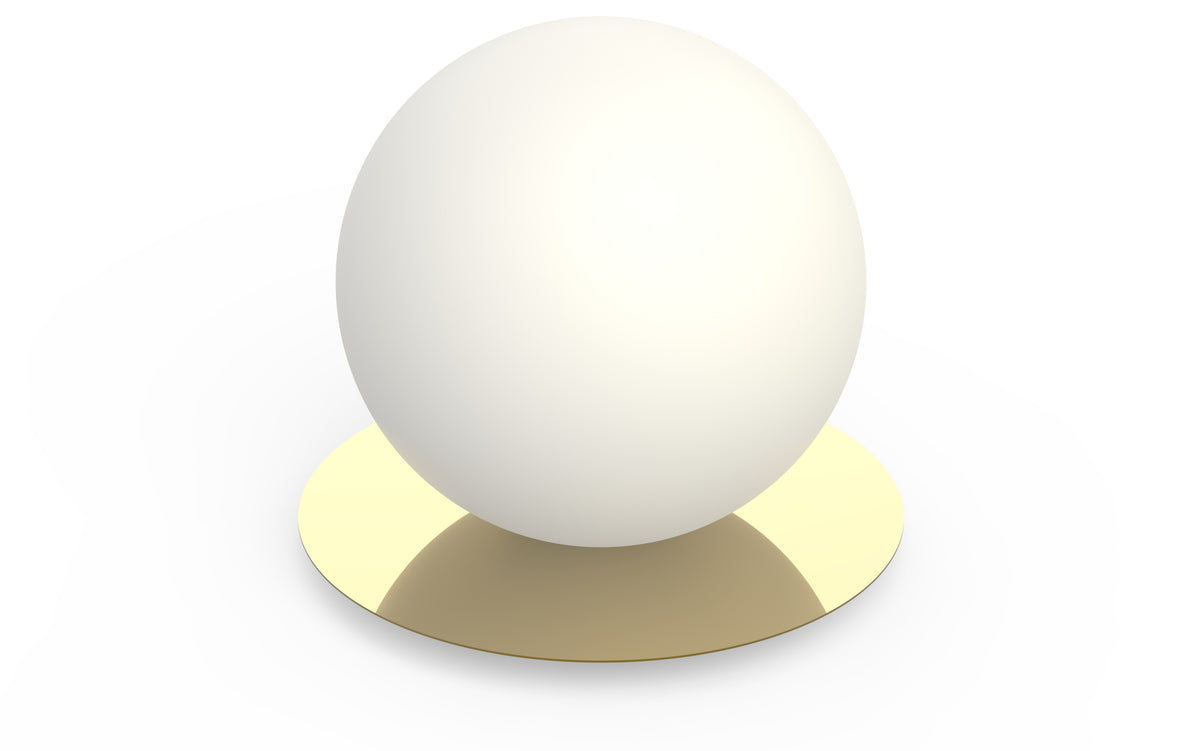 Pablo Bola Sphere LED Table Lamp in 12-inch, Brass