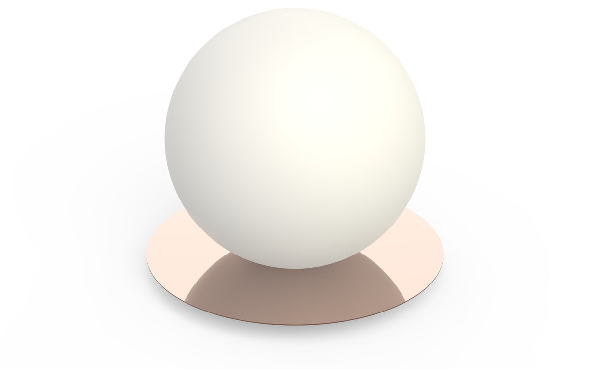 Pablo Bola Sphere LED Table Lamp in 12-inch, Rose Gold