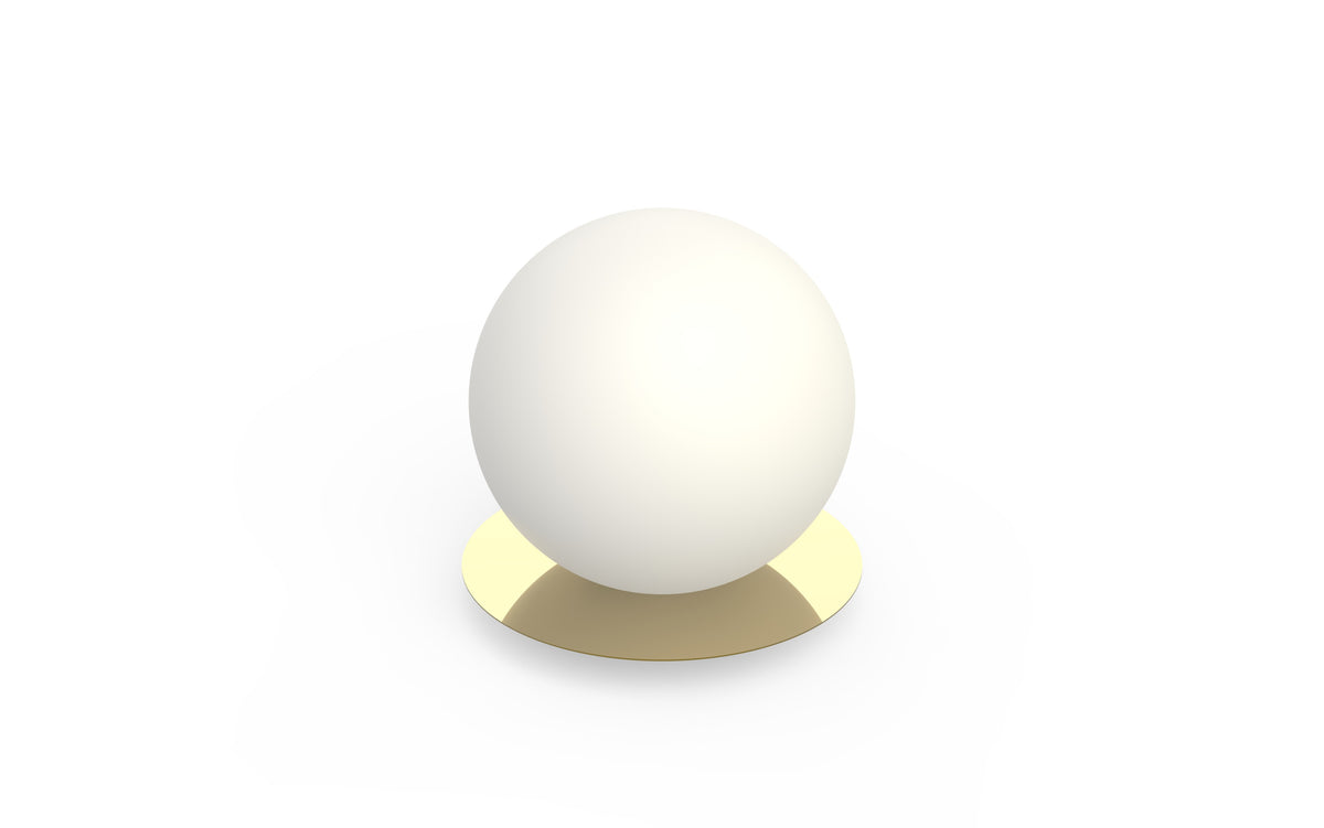 Pablo Bola Sphere LED Table Lamp in 8-inch, Brass