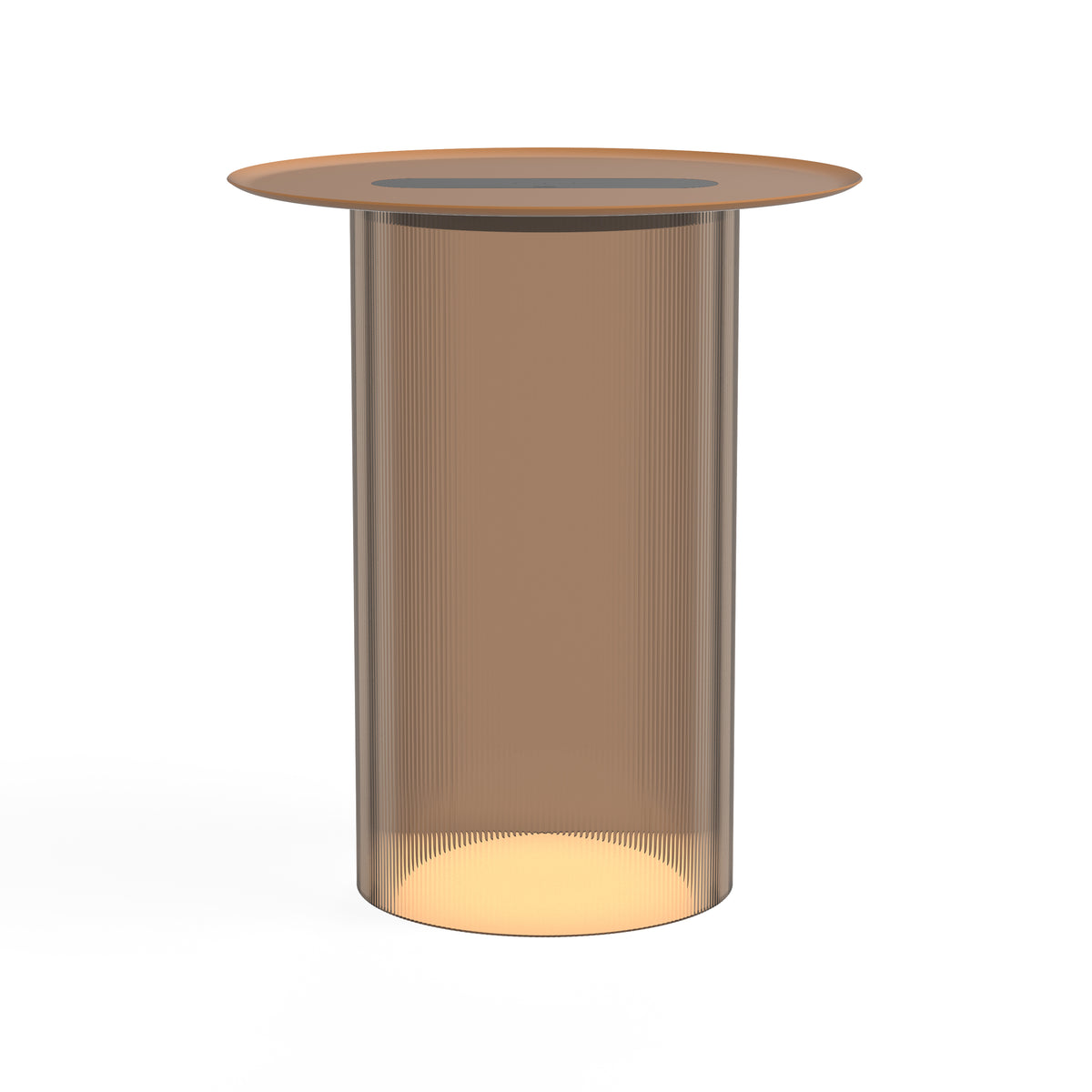 Pablo Carousel LED Floor Lamp in Bronze Base with Terracotta Tray