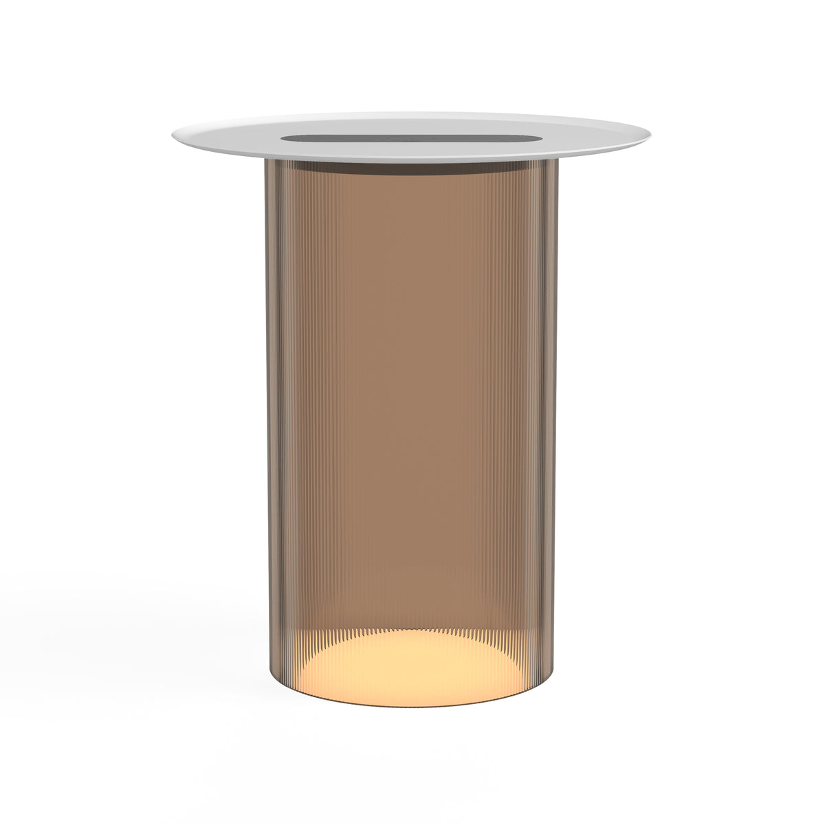 Pablo Carousel LED Floor Lamp in Bronze Base with White Tray