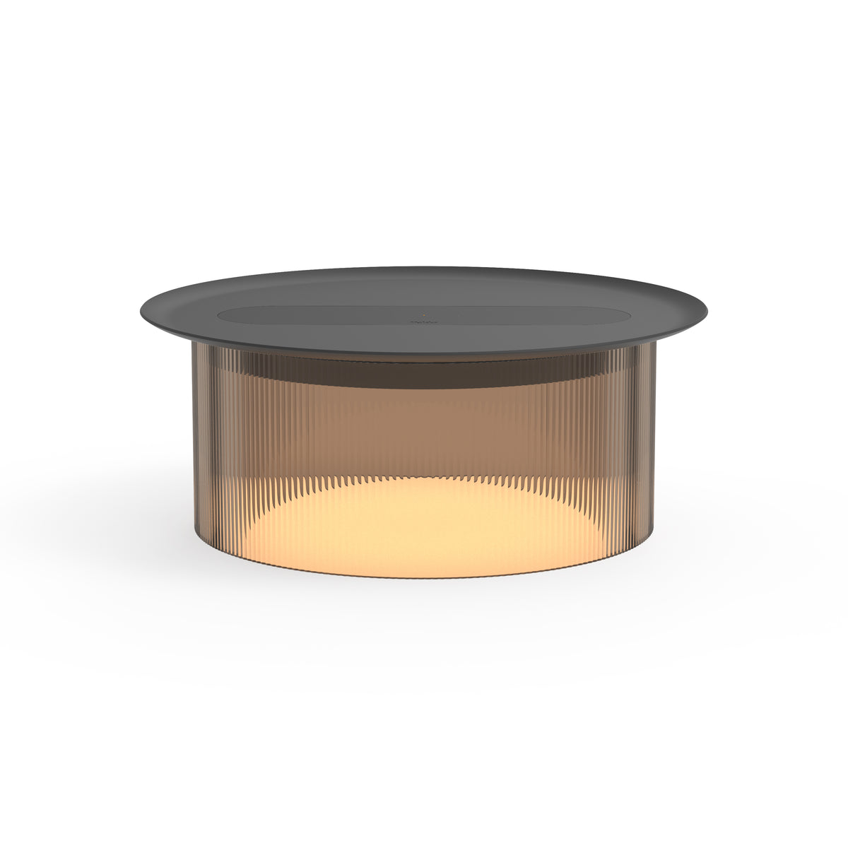 Pablo Carousel Small LED Table Lamp in Bronze Base with Black Tray 12"