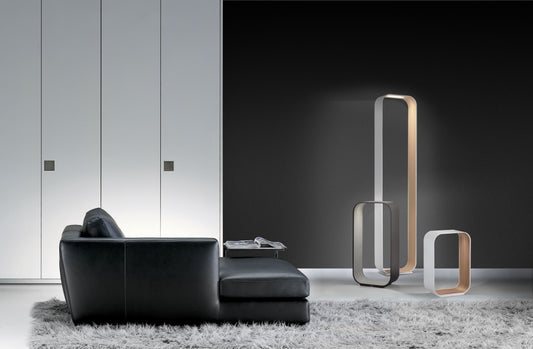 Pablo Contour Floor Lamp styled in a room