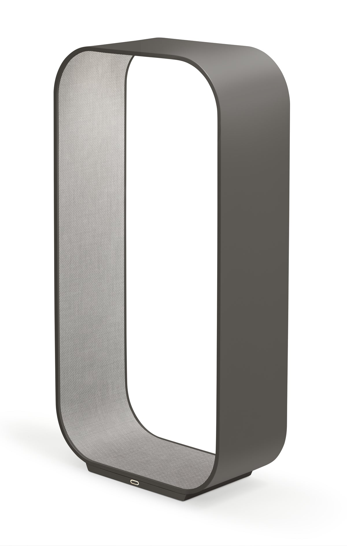Pablo Contour Large LED Table Lamp in Graphite Exterior, Coal Interior