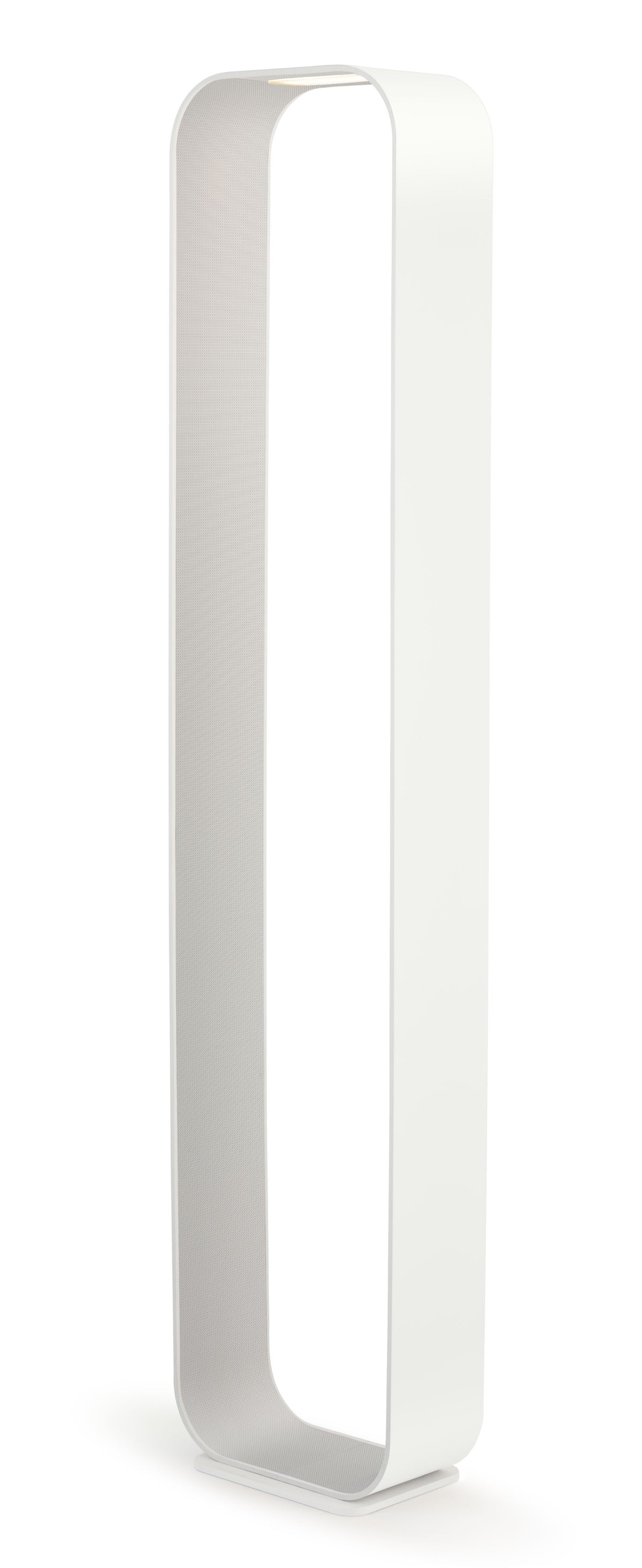 Pablo Contour LED Floor Lamp in White Exterior, Pearl Interior