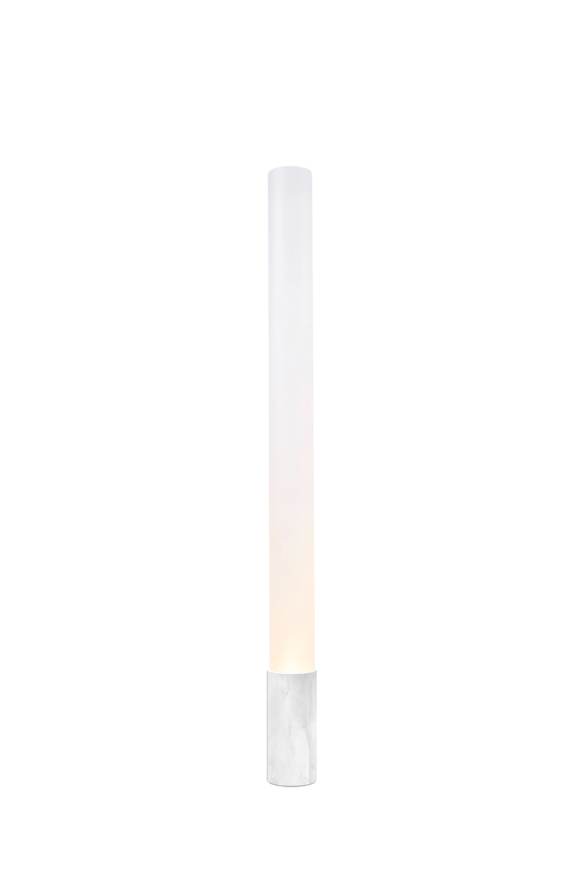 Pablo Elise Floor Lamp in 60" H, Carrera White Marble