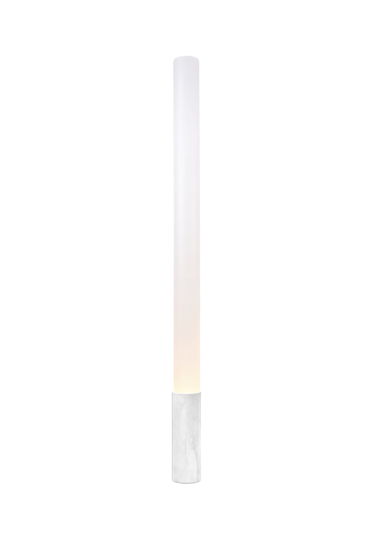 Pablo Elise Floor Lamp in 80" H, Carrera White Marble