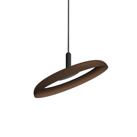 Pablo Nivél Adjustable LED Pendant Light in 15" Graphite with Espresso