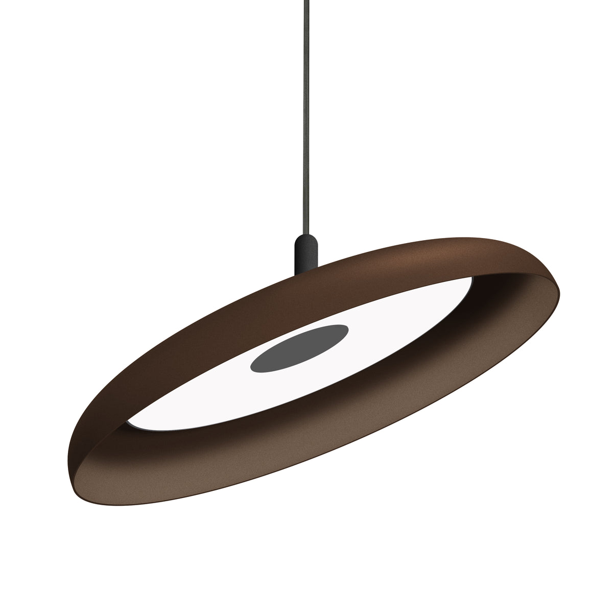 Pablo Nivél Adjustable LED Pendant Light in 22" Graphite with Espresso