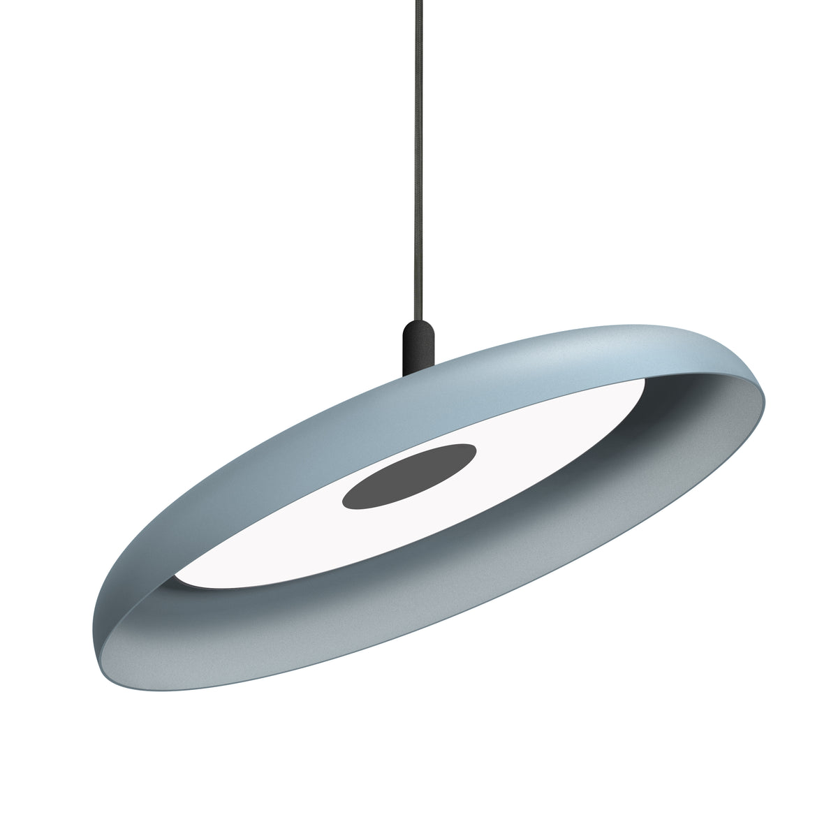 Pablo Nivél Adjustable LED Pendant Light in 22" Graphite with Slate Blue