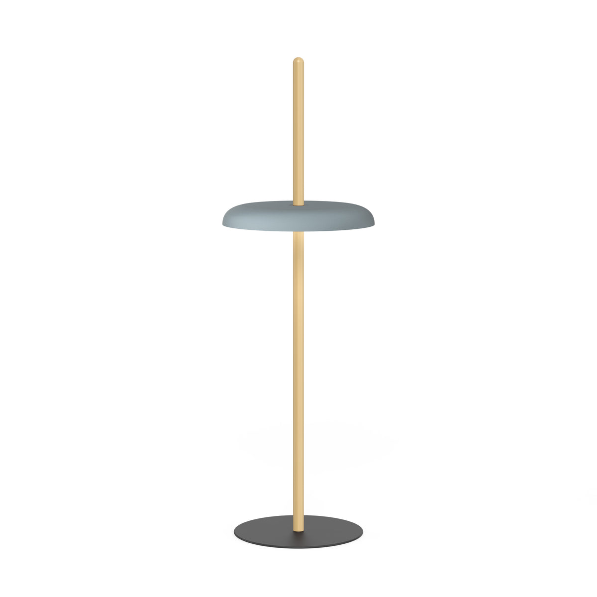 Pablo Nivél Cordless LED Floor Lamp in Oak, Slate Blue