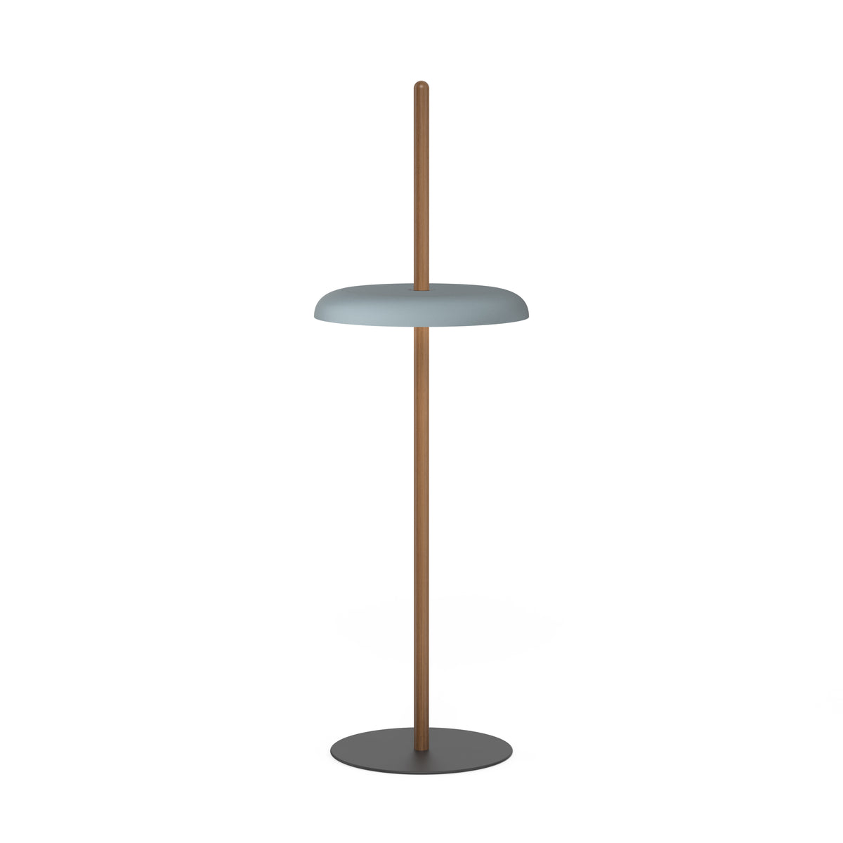 Pablo Nivél Cordless LED Floor Lamp in Walnut, Slate Blue