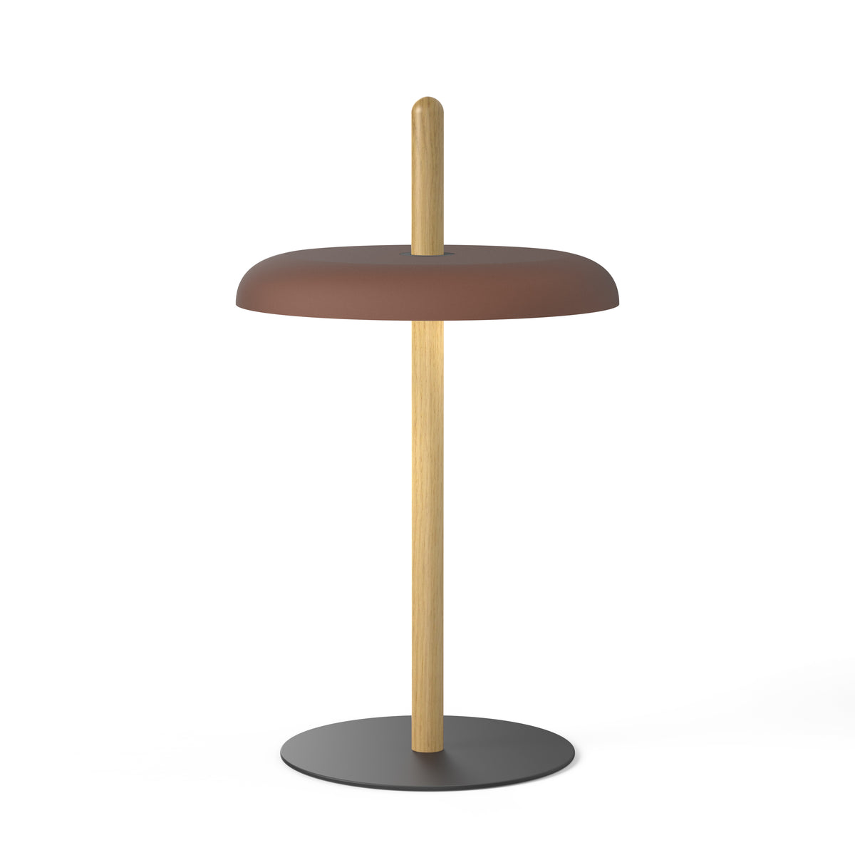 Pablo Nivél Cordless LED Table Lamp in Oak, Espresso