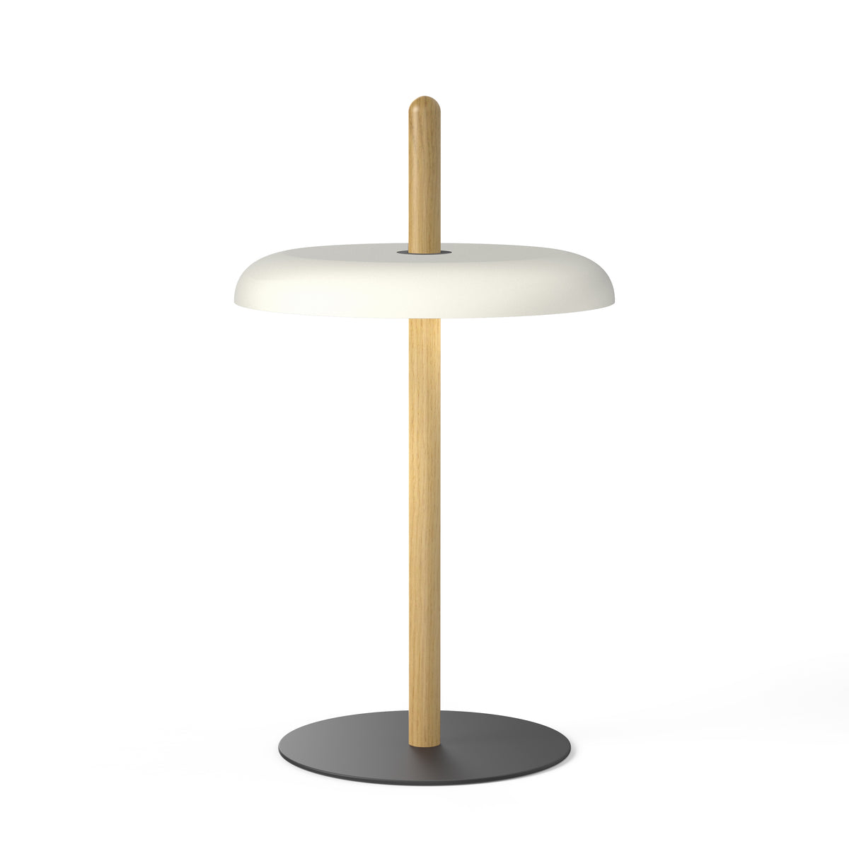 Pablo Nivél Cordless LED Table Lamp in Oak, White