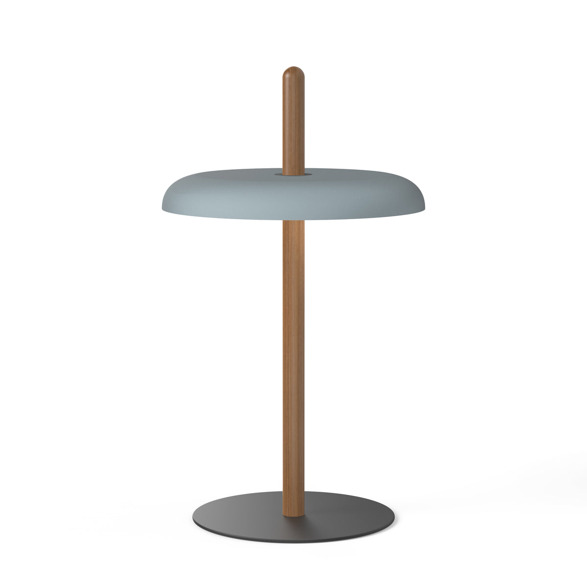 Pablo Nivél Cordless LED Table Lamp in Walnut, Slate Blue
