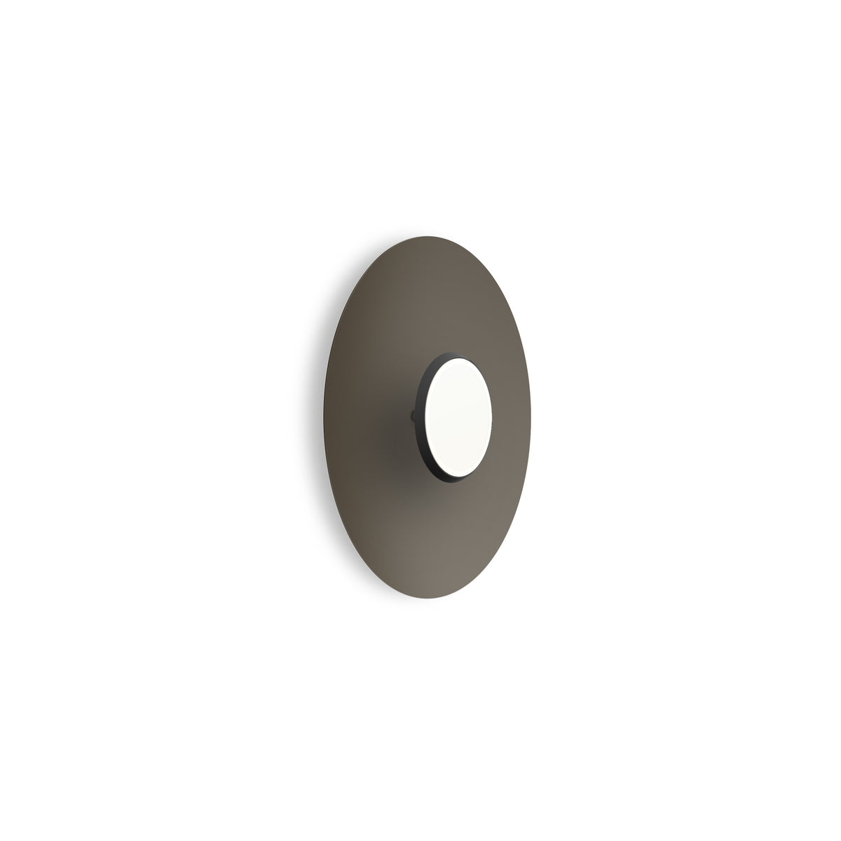 Pablo Sky Dome Flush LED in 18" Matte Black, Taupe