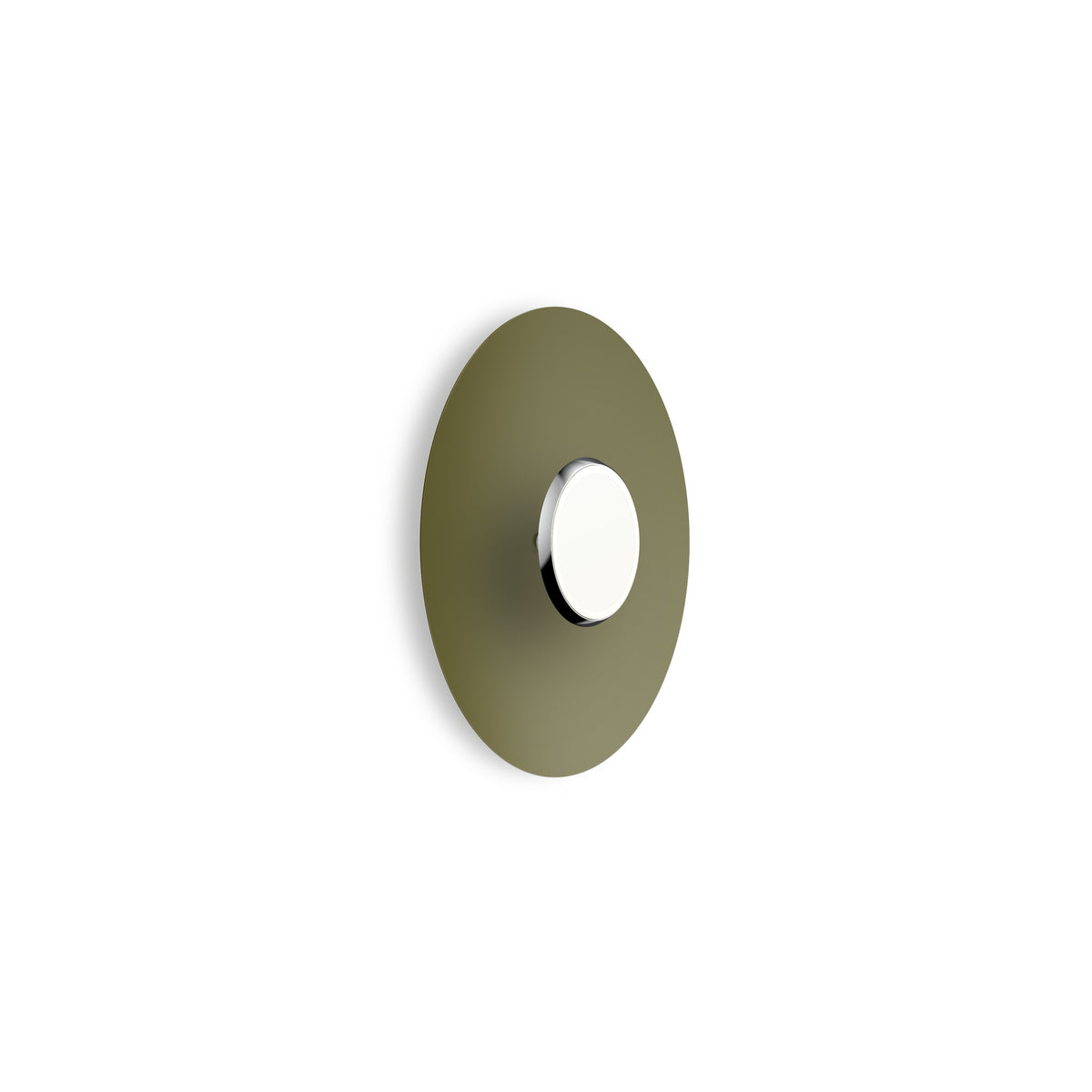 Pablo Sky Dome Flush LED in 18" Polished Aluminum, Moss