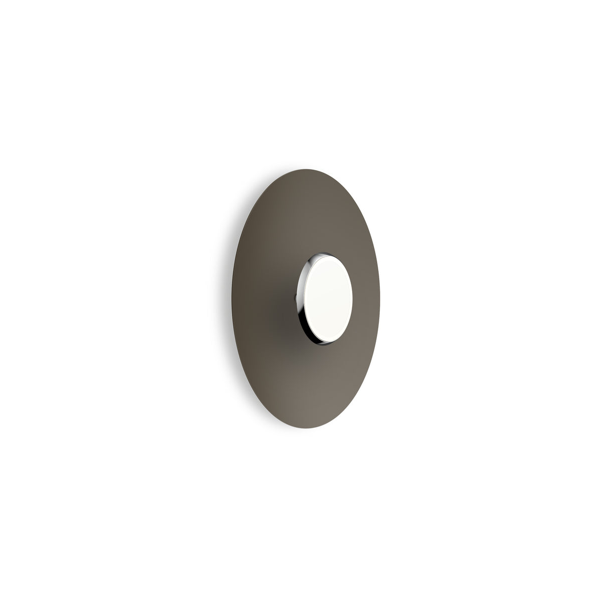 Pablo Sky Dome Flush LED in 18" Polished Aluminum, Taupe