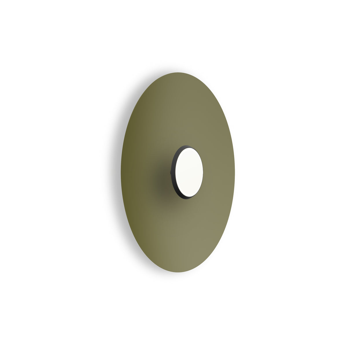 Pablo Sky Dome Flush LED in 24" Matte Black, Moss