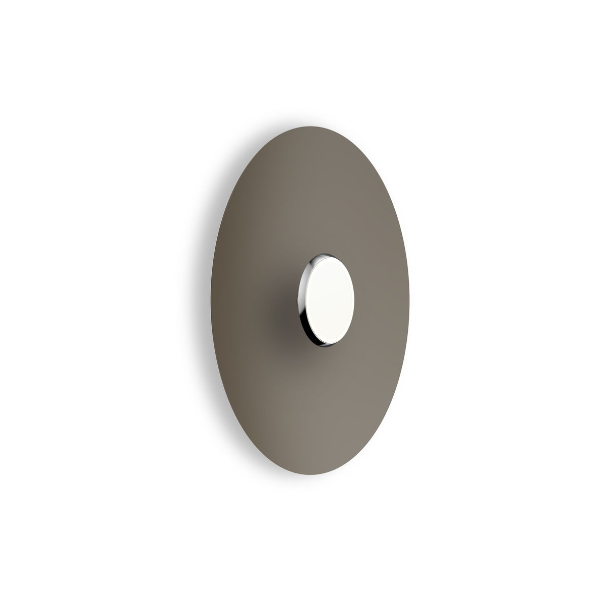 Pablo Sky Dome Flush LED in 24" Polished Aluminum, Taupe