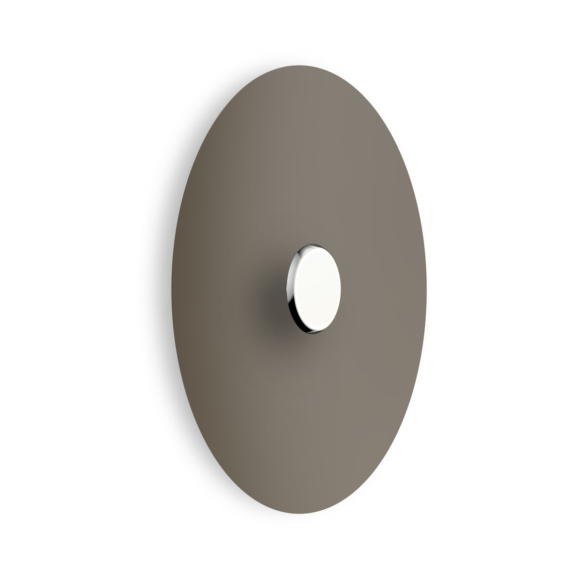 Pablo Sky Dome Flush LED in 32" Polished Aluminum, Taupe