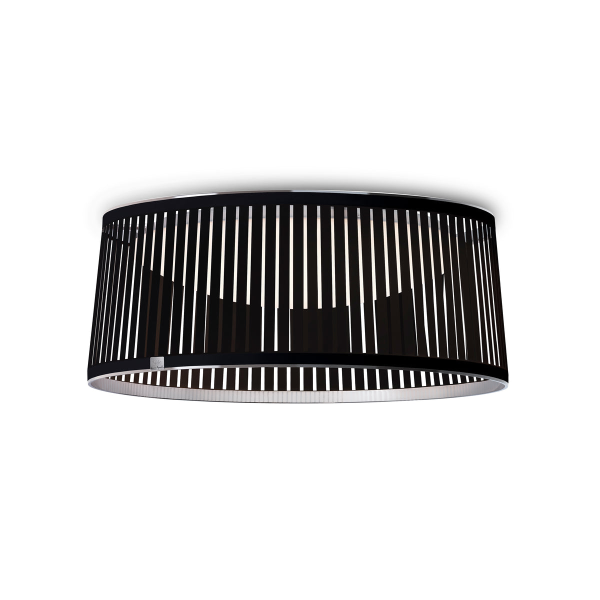 Pablo Solis Drum LED Flush Mount in Solis Drum 24, Black