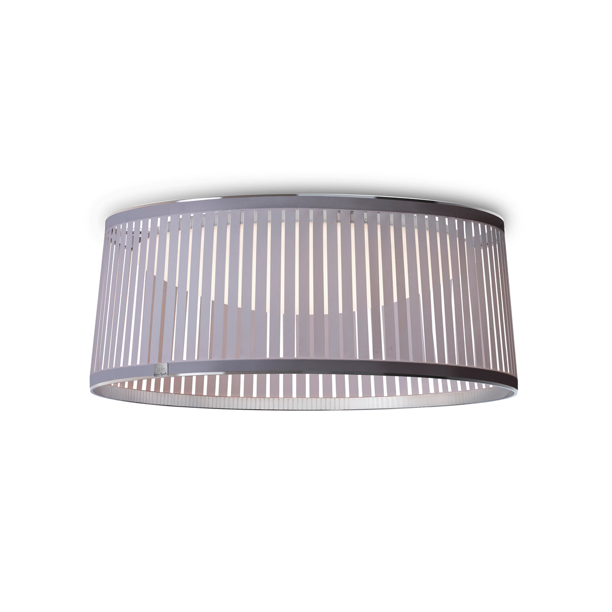 Pablo Solis Drum LED Flush Mount in Solis Drum 24, Silver