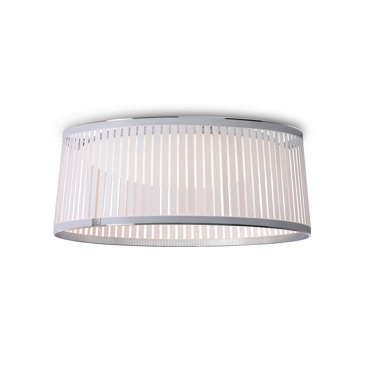 Pablo Solis Drum LED Flush Mount in Solis Drum 24, White